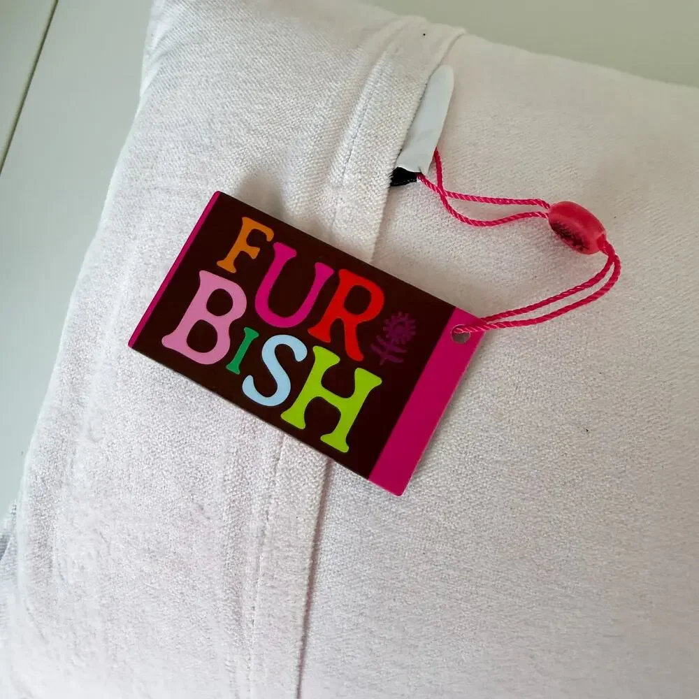 New Furbish Studio Pink On Time Is Whenever I Get There Needlepoint Throw Pillow